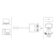 Convertitore video HD da USB 3.0 a VGA + HDMI 2 in 1 5201B, 5201B Black, 5201B Silver
