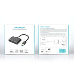Convertitore video USB 3.0 a VGA e HDMI 2 in 1 Full HD