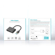 Convertitore video HD da USB 3.0 a VGA + HDMI 2 in 1 5201B, 5201B Black, 5201B Silver