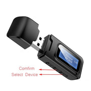 Adattatore audio Bluetooth 5.0 2 in 1 con LCD