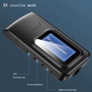 Adattatore audio Bluetooth 5.0 2 in 1 con LCD