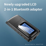 Adattatore audio Bluetooth 5.0 2 in 1 con schermo LCD