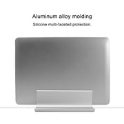 Base universale portatile per supporto radiante verticale per laptop regolabile in larghezza a slot singolo in lega di alluminio, Single Slot Black, Single Slot Silver
