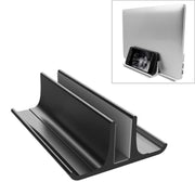 Base universale portatile per supporto radiante verticale per laptop regolabile in larghezza a slot singolo in lega di alluminio, Single Slot Black, Single Slot Silver
