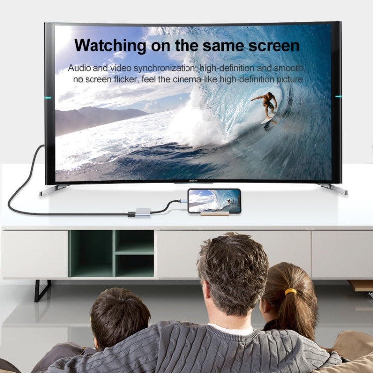 Adattatore HUB USB-C a 2 porte HDMI HDTV 1080p