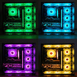 Ventola di raffreddamento COOLMOON RGBVentole ARGB PWM 6PIN S1 da 120 mm, CM-S1