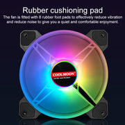 Raffreddatore per case RGB con anello di giada COOLMOON CM-JD1, CM-JD1