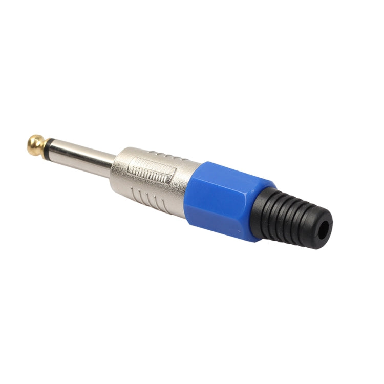 Connettori audio mono placcati oro 6,35 mm 10 pezzi