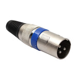 5 paia connettori XLR maschio e femmina per microfono