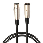 Cavo audio microfono XLR 3 pin maschio-femmina 1m
