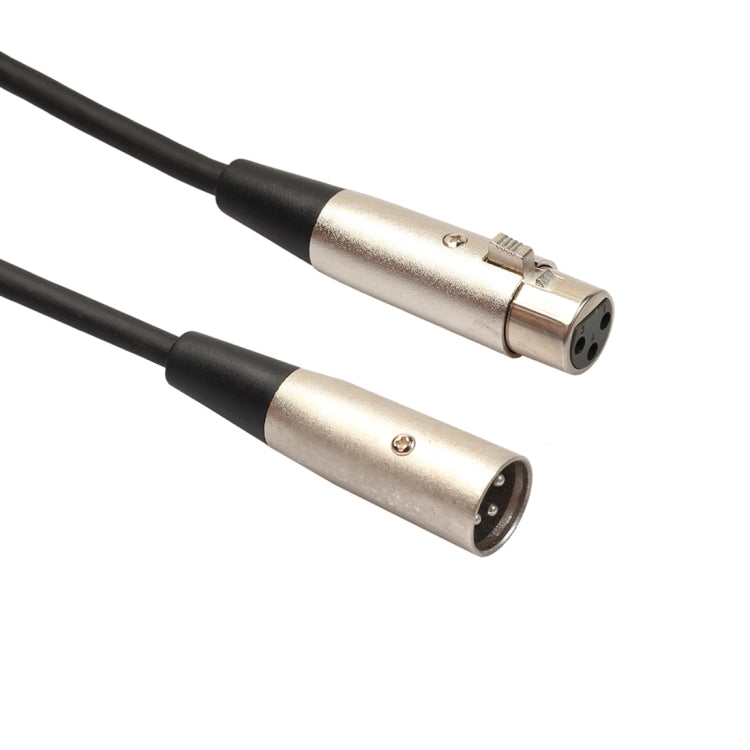 1m 3 Pin XLR Male to XLR Female Shielded MIC Microphone Audio Cable, Length: 1m