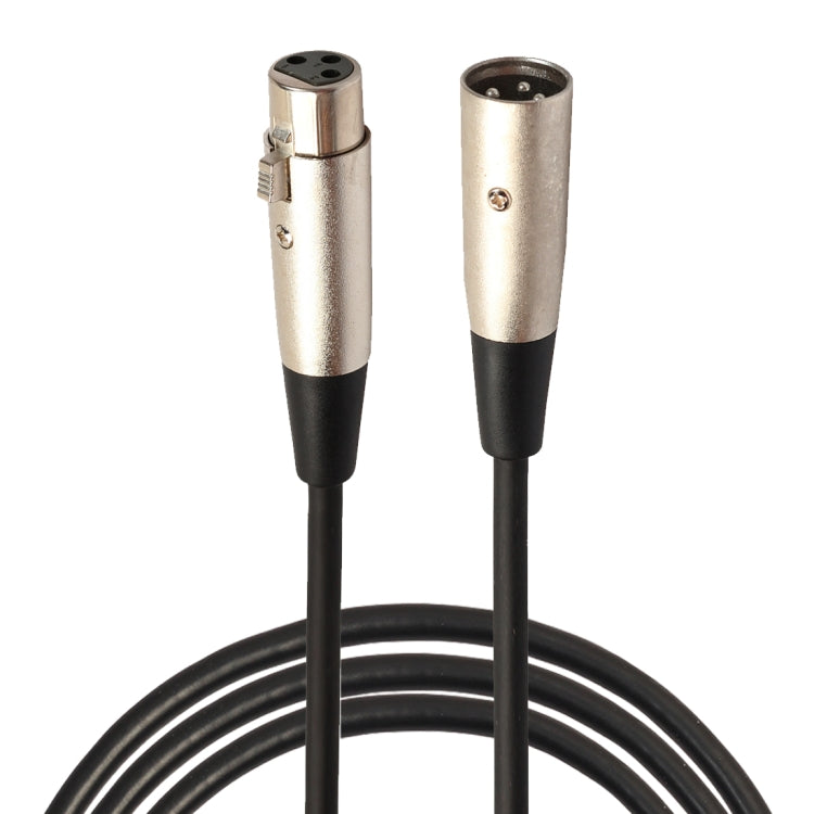 1.8m 3 Pin XLR Male to XLR Female Shielded MIC Microphone Audio Cable, Length: 1.8m