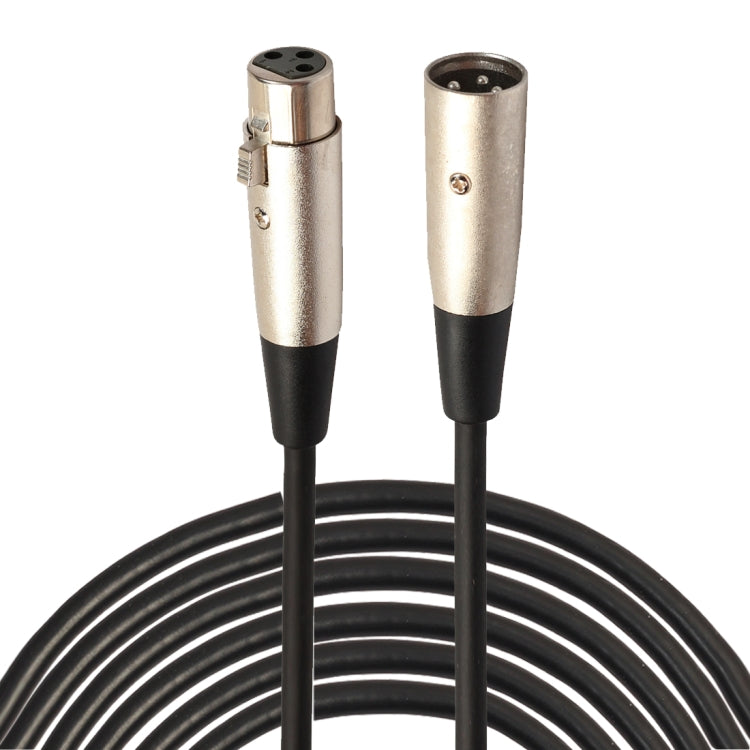 10m 3 Pin XLR Male to XLR Female Shielded MIC Microphone Audio Cable, Length: 10m