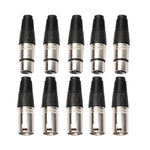 5 paia di connettori XLR a 3 pin maschio + femmina jack per microfono, 5 Pairs