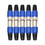 5 paia connettori audio XLR 3 pin maschio e femmina
