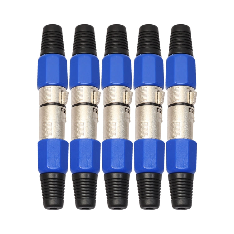 5 paia connettori audio XLR 3 pin maschio e femmina