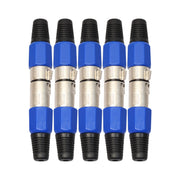5 Pairs XLR 3 Pin Male Female Metal Jack Audio Connectors, 5 Pairs