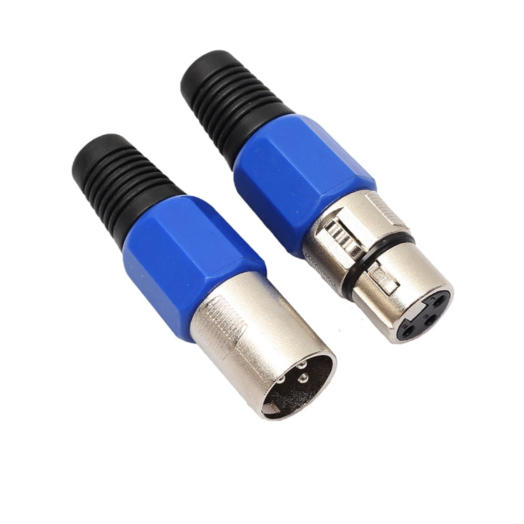 5 paia di connettori audio con presa jack XLR a 3 pin maschio femmina in metallo, 5 Pairs