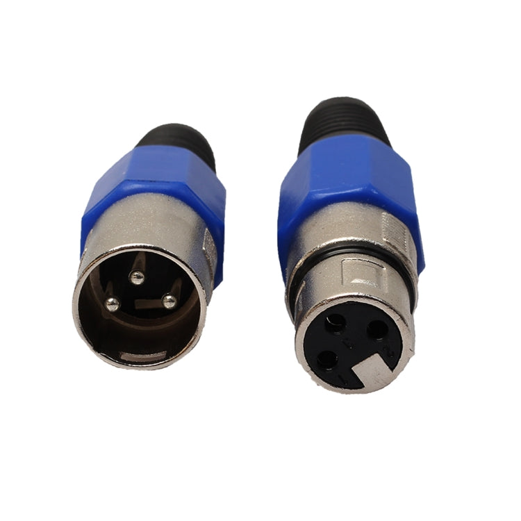 5 paia di connettori audio con presa jack XLR a 3 pin maschio femmina in metallo, 5 Pairs