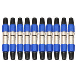 10 paia connettori audio XLR 3 pin maschio femmina metallo