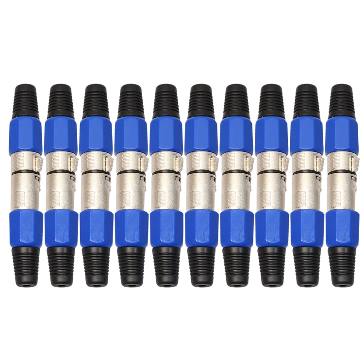 10 paia connettori audio XLR 3 pin maschio femmina metallo