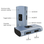 Switcher DisplayPort femmina x2 a USB-C bidirezionale 4K 60Hz