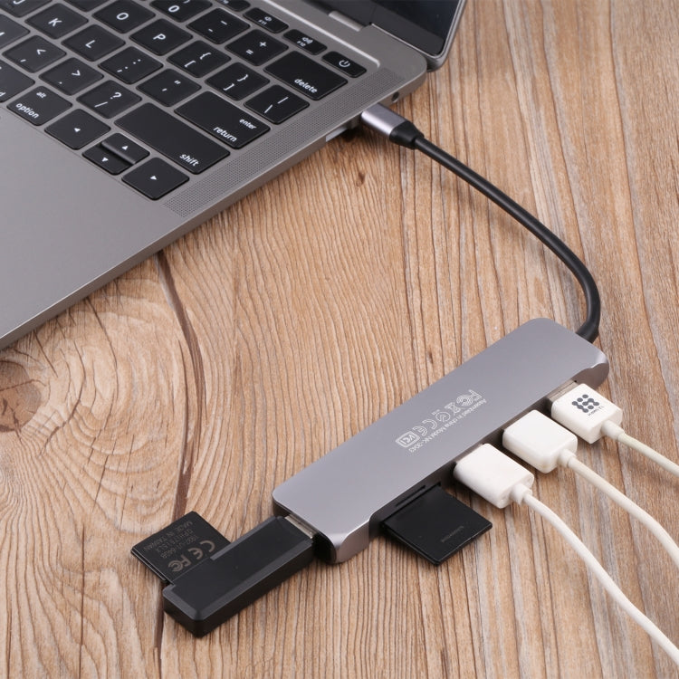 Docking station adattatore USB-C 6 in 1 multifunzione