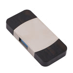 4 in 1 Type-C / USB-C + 8 pin + adattatore multifunzione Dual USB con doppia funzione OTG, 4 In 1