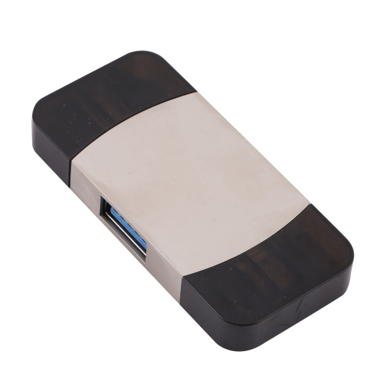 4 in 1 Type-C / USB-C + 8 pin + adattatore multifunzione Dual USB con doppia funzione OTG, 4 In 1