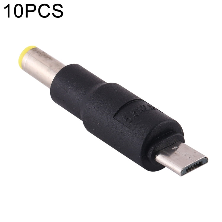 10 connettori di alimentazione CC da 5,5 x 2,5 mm a micro USB, 5.5 x 2.5mm