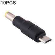 10 connettori di alimentazione CC da 5,5 x 2,5 mm a micro USB, 5.5 x 2.5mm