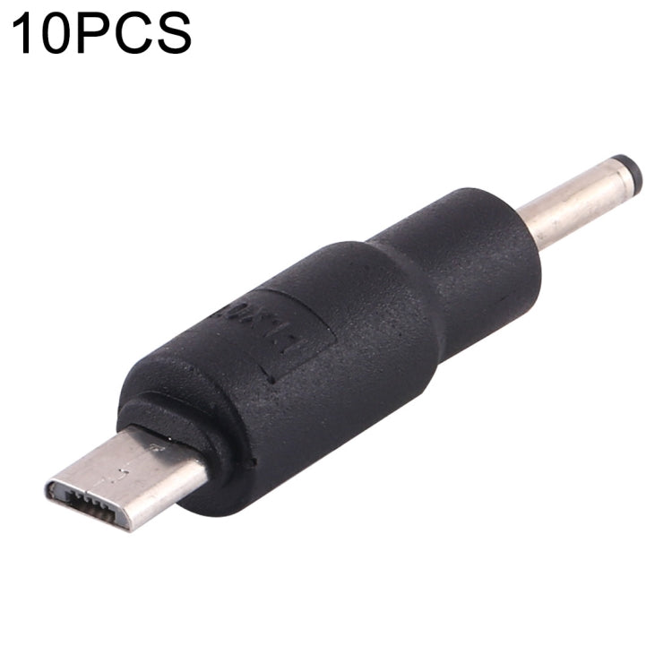 10 connettori di alimentazione CC da 3,0 x 1,1 mm a micro USB, 3.0 x 1.1mm
