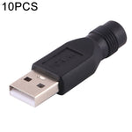 10 connettori di alimentazione CC da 3,5 x 1,35 mm a USB 2.0, 3.5 x 1.35mm