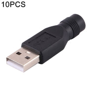 10 connettori di alimentazione CC da 3,5 x 1,35 mm a USB 2.0, 3.5 x 1.35mm
