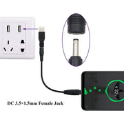 10 connettori di alimentazione CC da 3,5 x 1,35 mm a USB 2.0, 3.5 x 1.35mm
