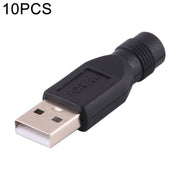 10 connettori di alimentazione CC maschio da femmina a USB 2.0 da 4,0 x 1,7 mm, 4.0 x 1.7mm Female