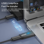 Adattatore USB 3.1 maschio a USB-C femmina 10 Gbps