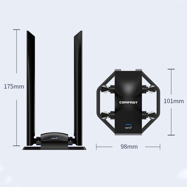 COMFAST CF-975AX 5400Mbps USB3.0 WiFi6 scheda di rete a doppia frequenza libera, CF-975AX