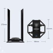 COMFAST CF-975AX 5400Mbps USB3.0 WiFi6 scheda di rete a doppia frequenza libera, CF-975AX
