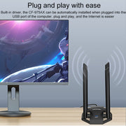 COMFAST CF-975AX 5400Mbps USB3.0 WiFi6 scheda di rete a doppia frequenza libera, CF-975AX
