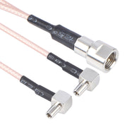 Cavo di prolunga doppio connettore coassiale RF da TS9 a RG316, specifica:, 50 x 50cm