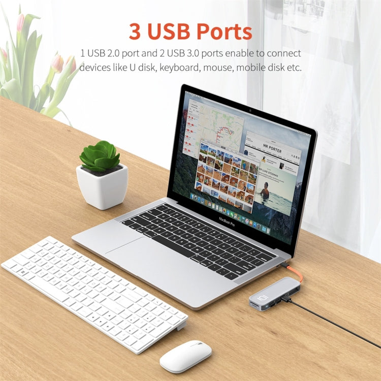 Adattatore HUB USB-C 10 in 1 con HDMI, VGA, RJ45