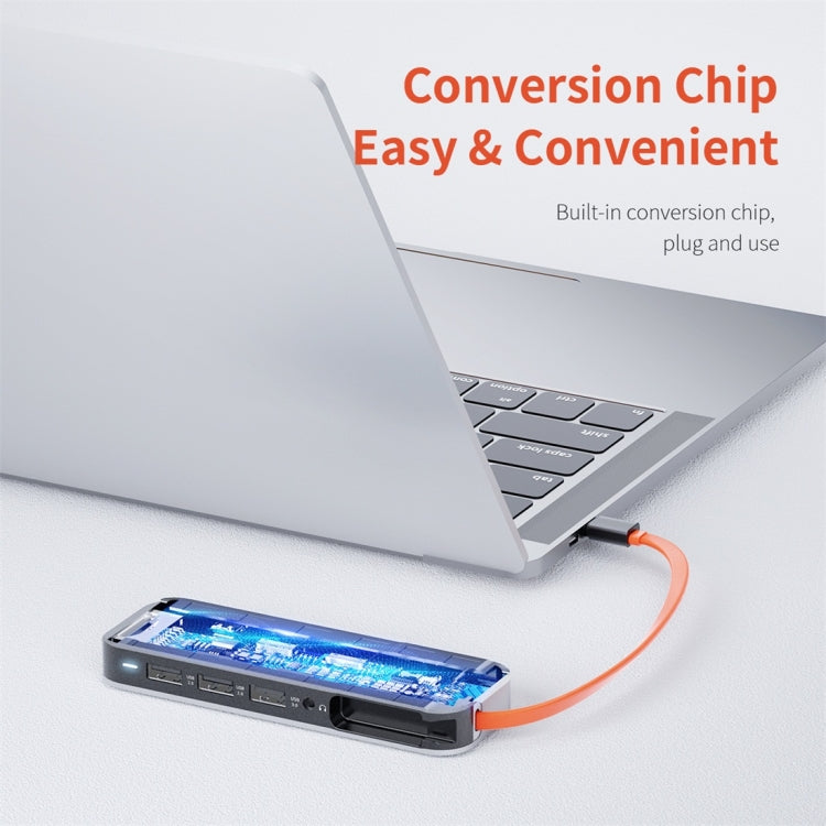 Adattatore HUB USB-C 10 in 1 con HDMI, VGA, RJ45