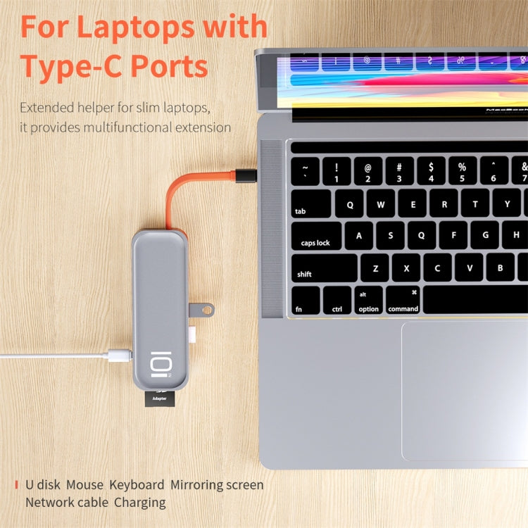 Adattatore HUB USB-C 10 in 1 con HDMI, VGA, RJ45