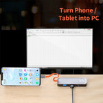 Adattatore HUB USB-C 10 in 1 con HDMI, VGA, RJ45