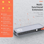 ROCK TR03 Adattatore HUB di estensione multifunzionale 8 in 1 da tipo C / USB-C a HDMI, TR03