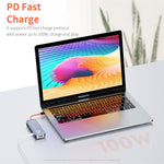 ROCK TR03 Adattatore HUB di estensione multifunzionale 8 in 1 da tipo C / USB-C a HDMI, TR03