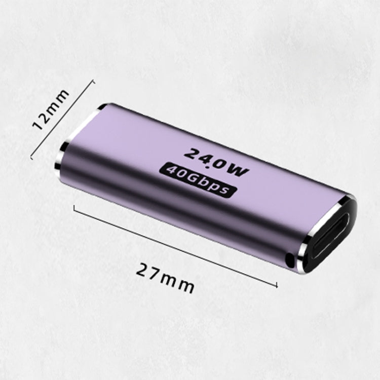 Adattatore USB-C femmina a USB-C femmina 240W 40Gbps con LED