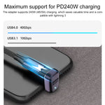 Adattatore USB-C femmina a USB-C maschio 240W 40Gbps