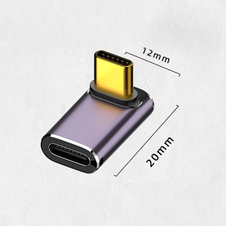 Adattatore USB-C angolo verticale 240W 40Gbps con LED